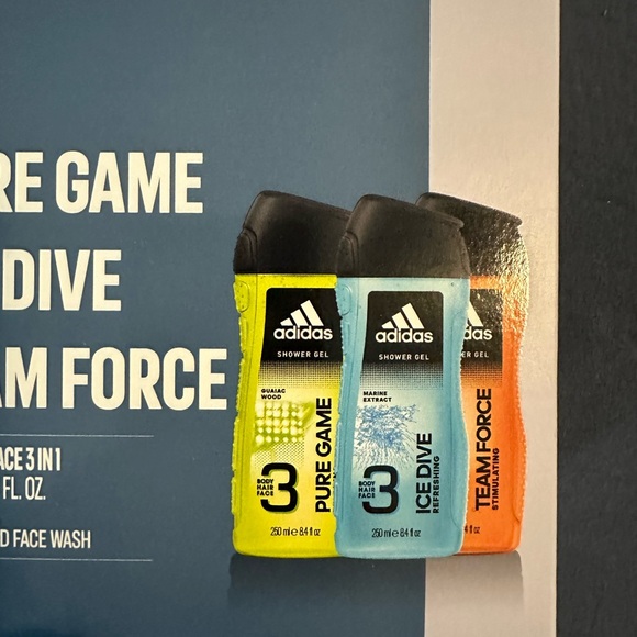 Adidas 3 piece set of body wash  NIB - Picture 3 of 5